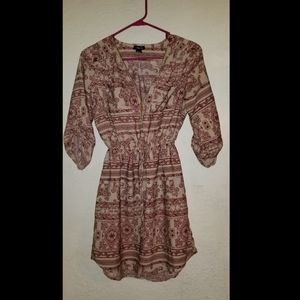 B2G1F! Rue 21 Elephant Pattern Zip Boho Dress